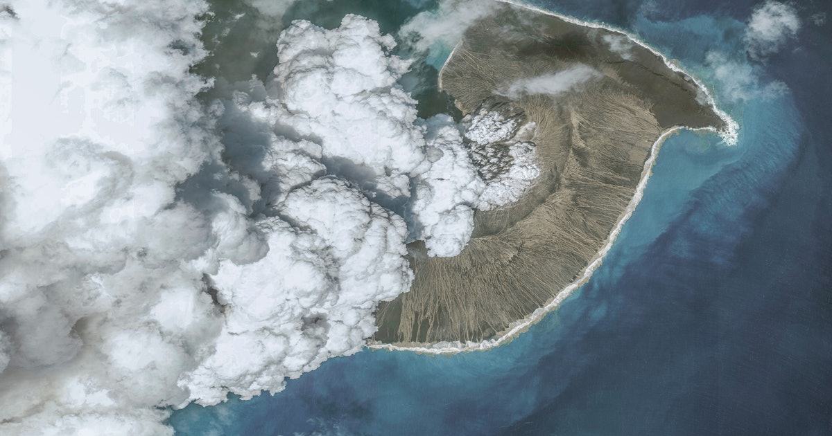Watch: Jaw-dropping images show Tonga volcano eruption from space
