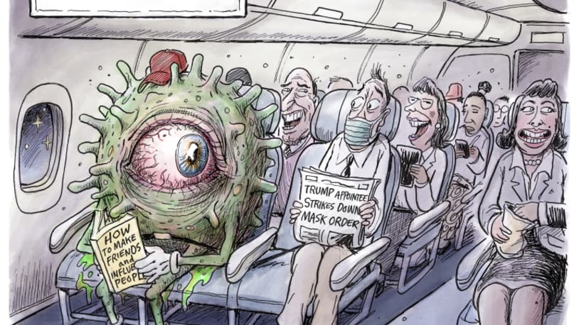 5 cartoons about maskless flying
