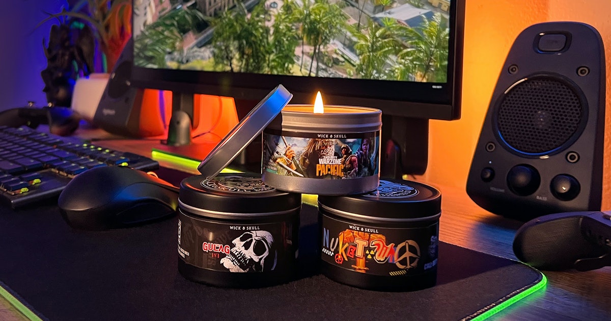 Gamer candles! 4 new scents from Wick & Skull, ranked