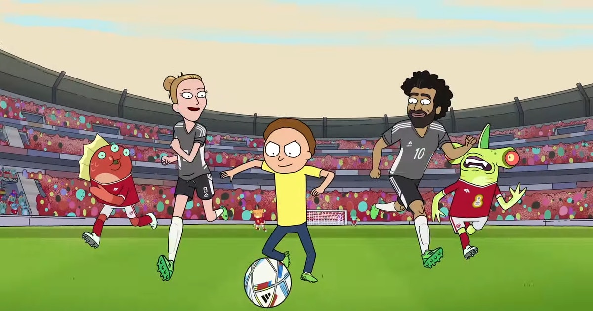 ‘Rick and Morty’ Adidas soccer cleats make Morty a football star