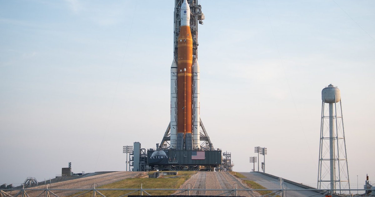 Behold! NASA’s Artemis I is on the launch pad, ready for the Moon
