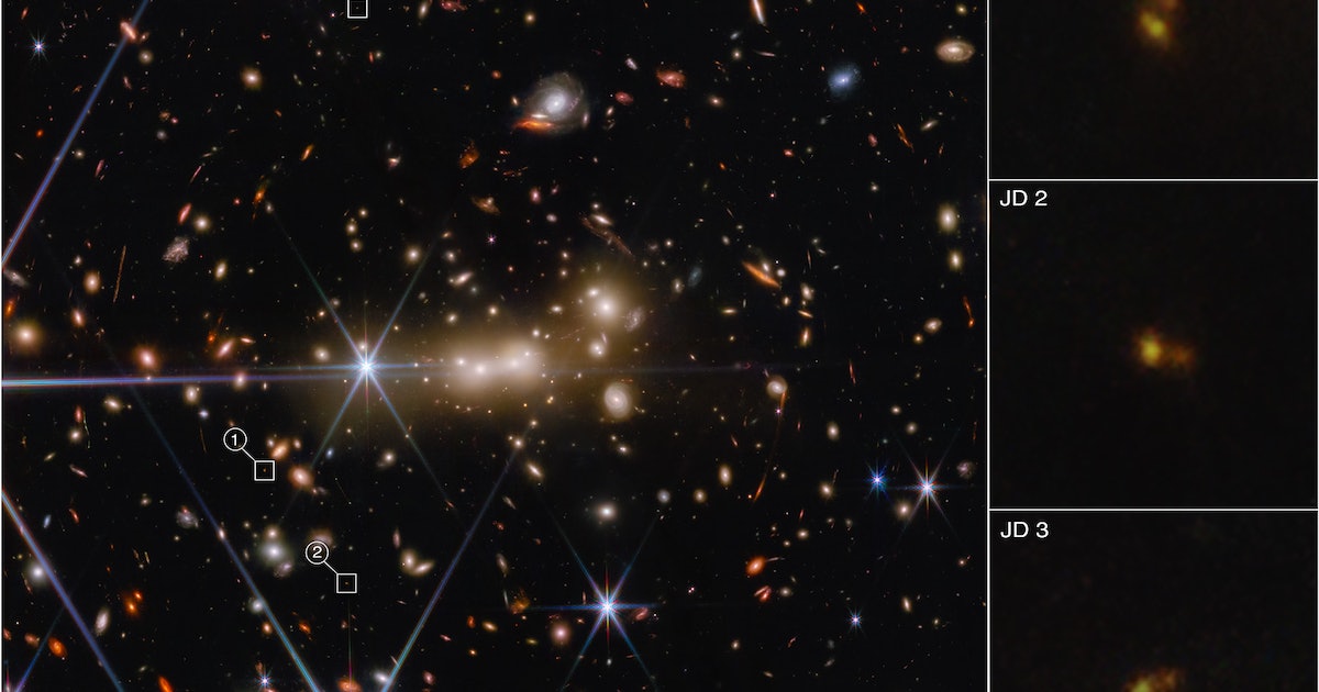 Surprise! Webb Telescope image reveals an ancient galaxy is actually two objects