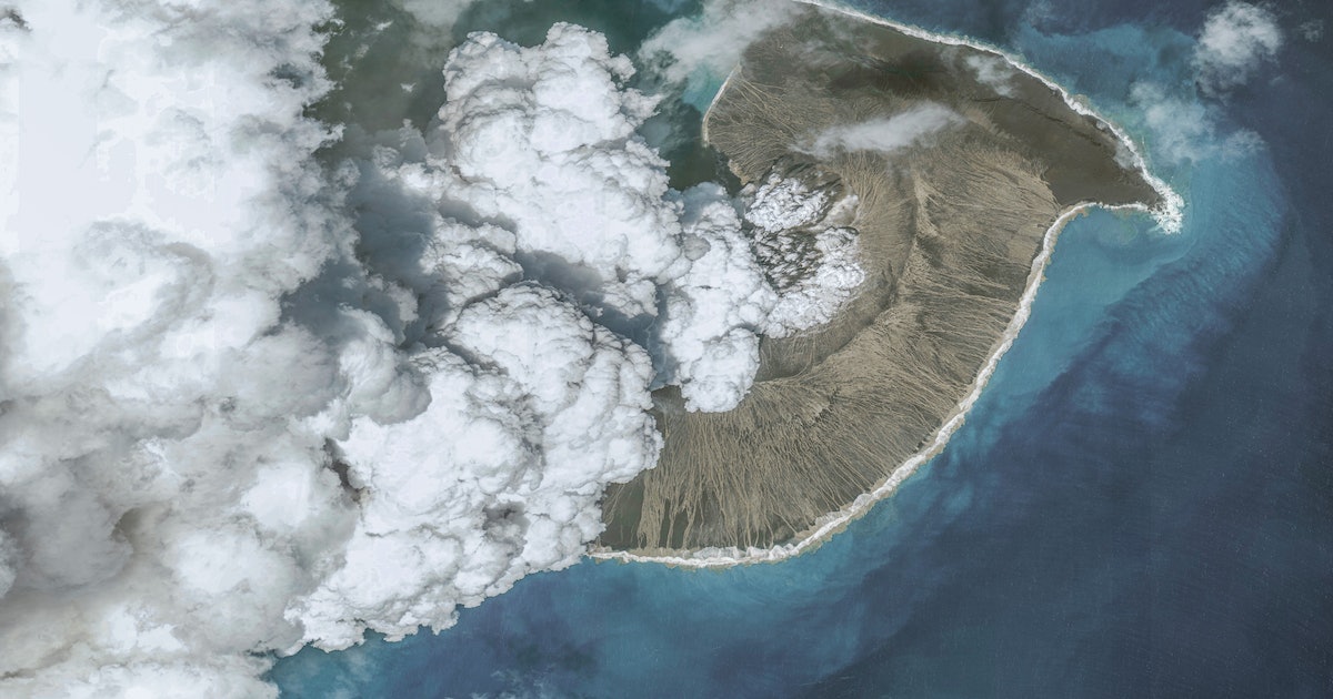 Tonga volcano spewed ash a whopping 35 miles into the air, setting a new record