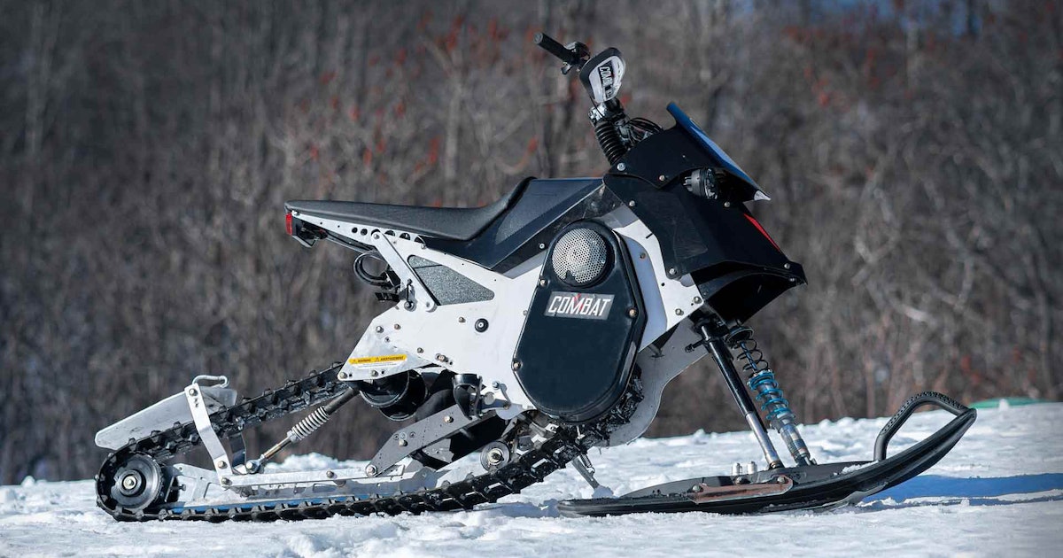 This shape-shifting e-bike morphs into a high-powered snowmobile