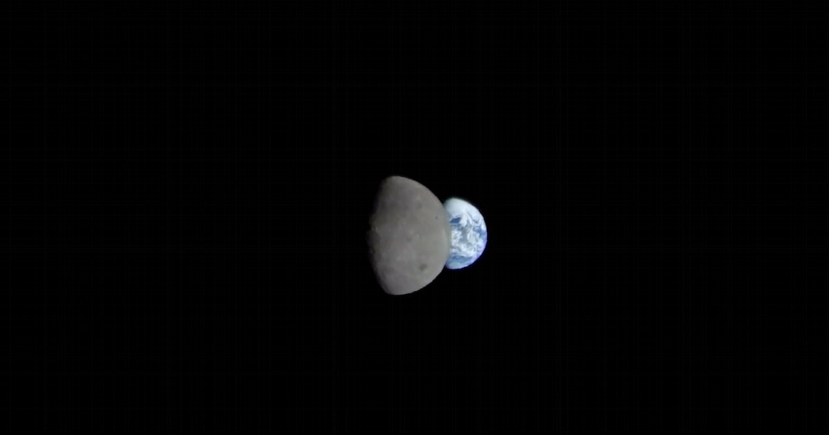 NASA caught a rare clip of Earth disappearing behind the Moon