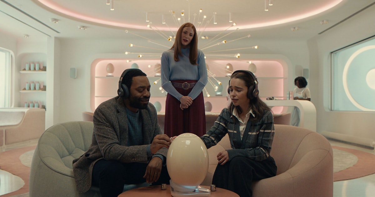 Emilia Clarke and Chiwetel Ejiofor can’t bring this soft sci-fi satire to life