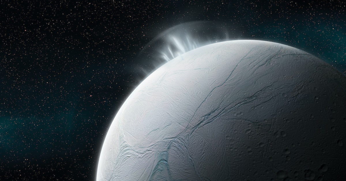 Ice geysers could spew alien microbes into space from Enceladus’ ocean
