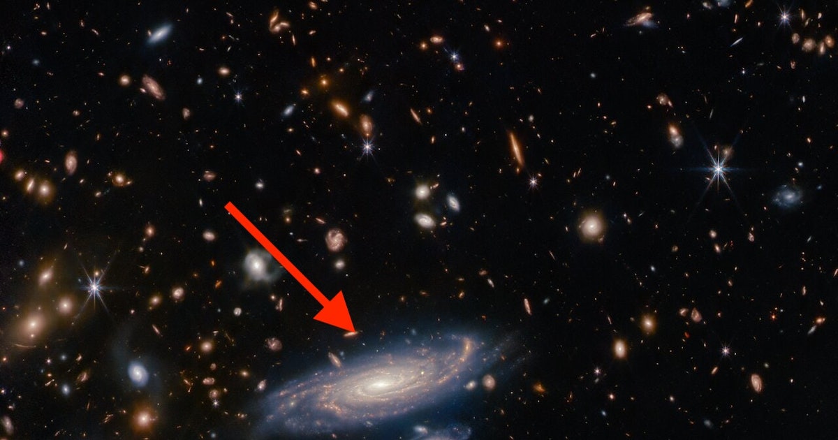 Look! New JWST Shows a Billion-Year-Old Spiral Galaxy in Stunning Detail