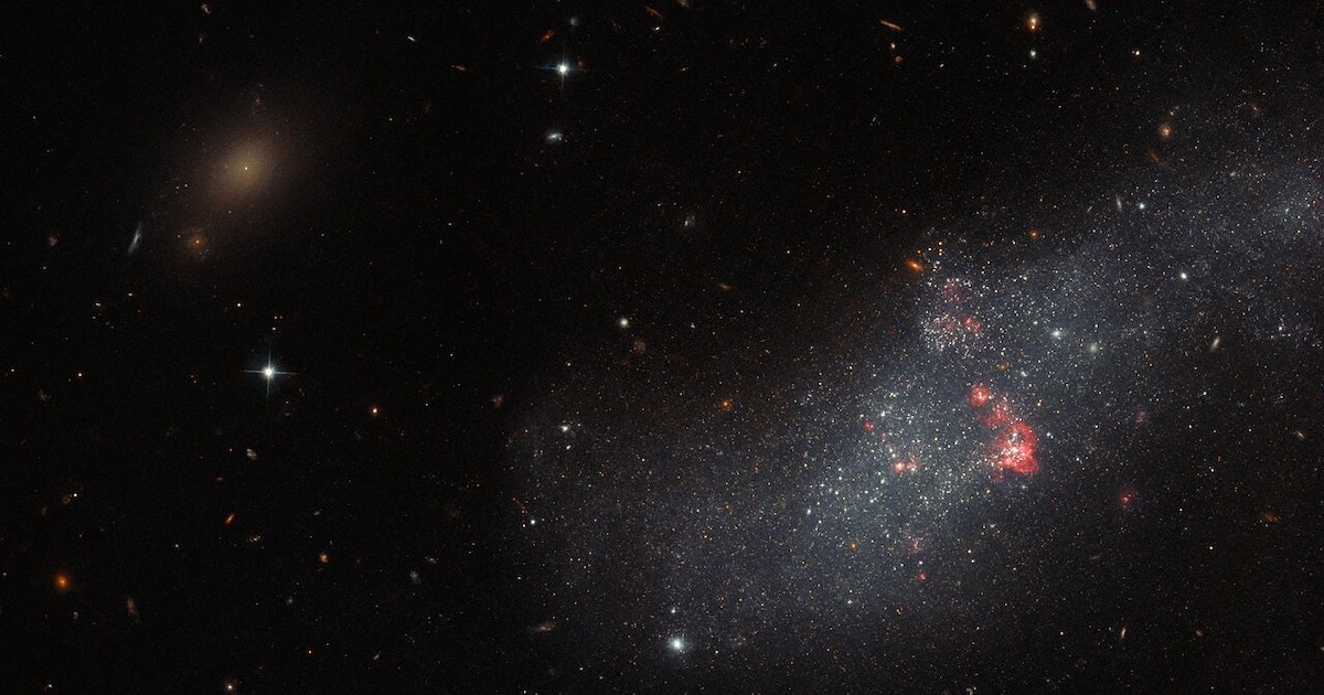 Look! New Hubble Image Captures a Muddled Mess of a Galaxy