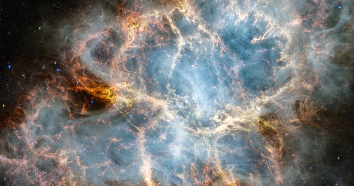 Glimpse the Smoky Tendrils of the Crab Nebula’s Zombie Heart