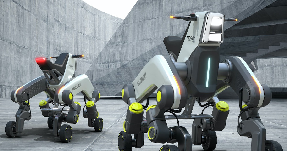 Suzuki’s Four-Legged Electric Scooter Can Climb Stairs
