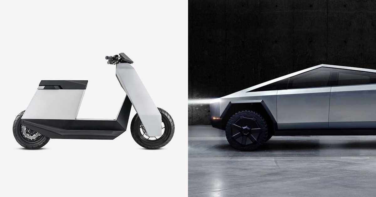 Infinite Machine’s P1 Electric Scooter Brings The Look of Telsa’s Cyertruck to Two Wheels