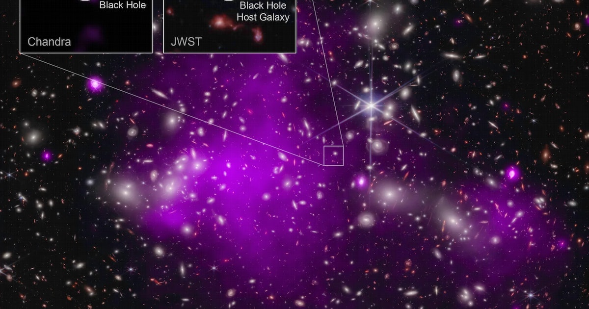 Two Telescopes Spot the Oldest Black Hole Ever Discovered