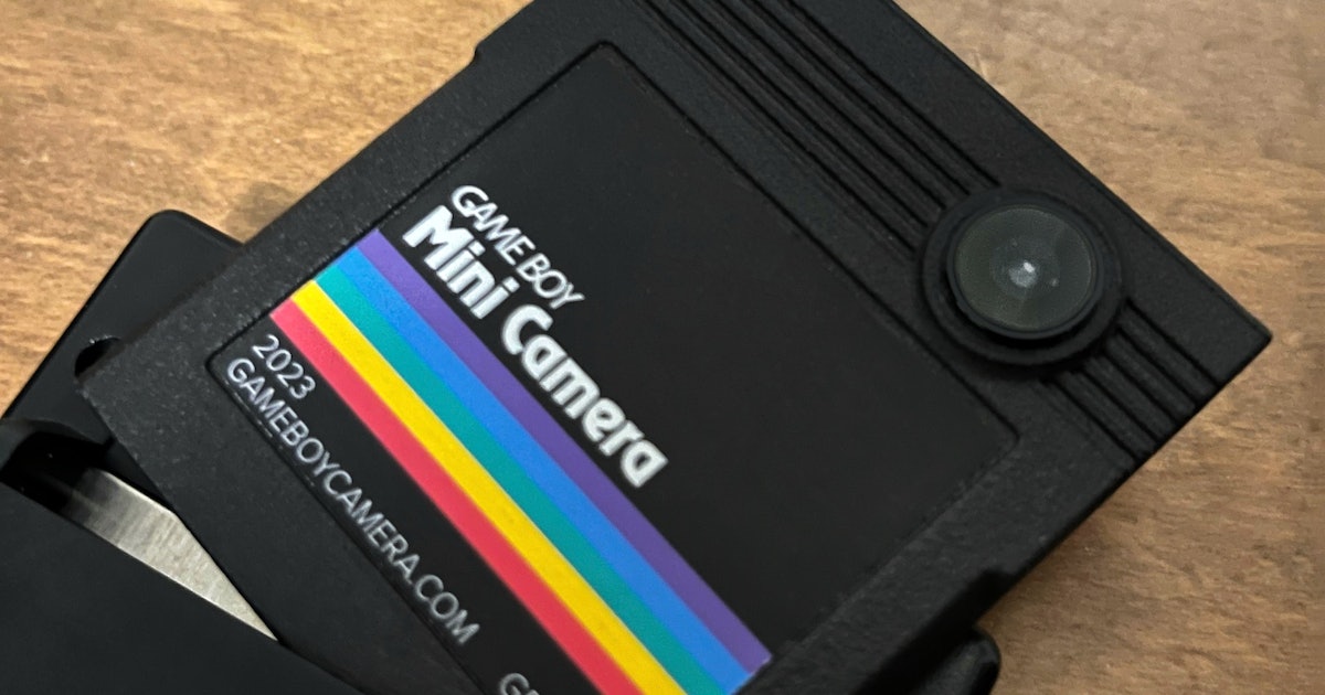 You Can Now Build Your Own Game Boy Camera — If You Dare