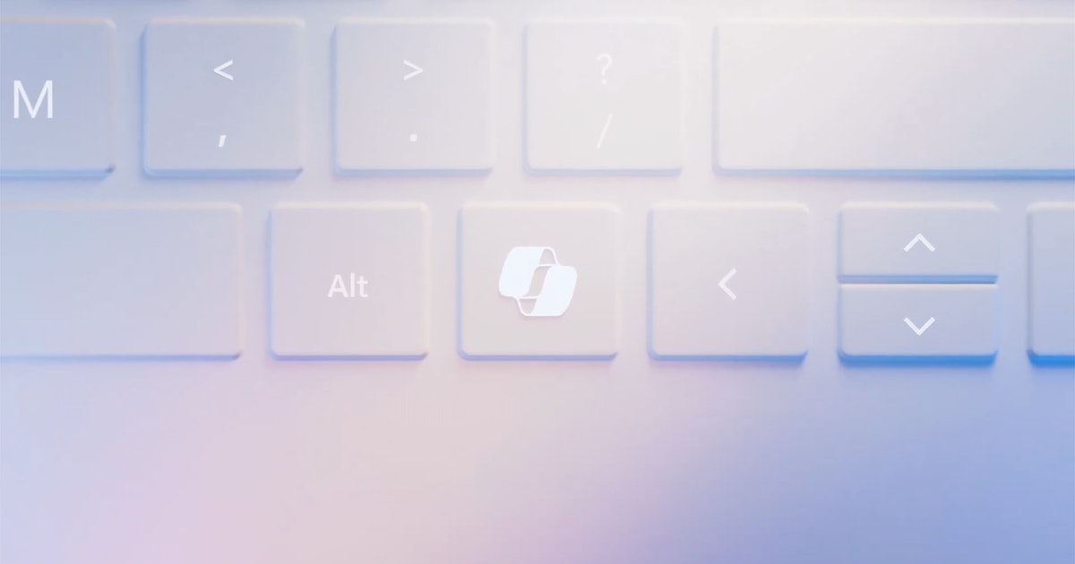 Microsoft’s Copilot AI Button Is the Biggest Change to PC Keyboards in 30 Years