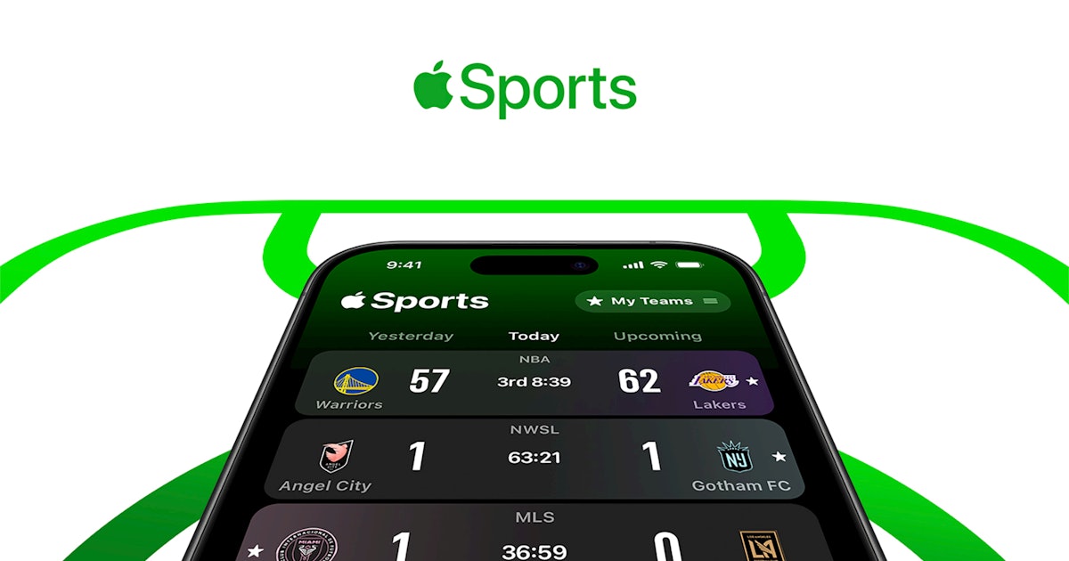 Apple Just Released a Free iPhone App for Following Real-Time Sports Teams Stats
